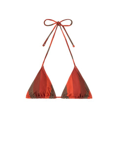 Calabria Bikini Top Striped Firesand