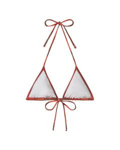 Calabria Bikini Top Striped Firesand