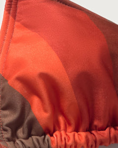 Calabria Bikini Top Striped Firesand