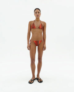Calabria Bikini Top Striped Firesand