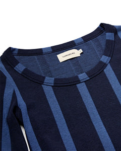 Casilda Wool Top Black/Navy Stripes