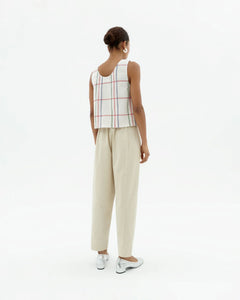 Justine Top Multicolor Checkered