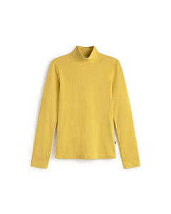 Aine Turtleneck Top Yellow Hemp