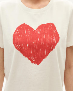 Ida Heart T-Shirt White