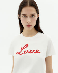 Love Ida T-Shirt White / Red