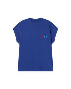 Volta Sun Type T-Shirt Blue