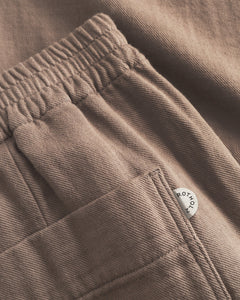 Wide Pants Washed Brown