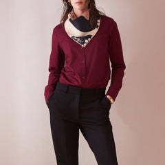 Poplin Shirt Wine Red