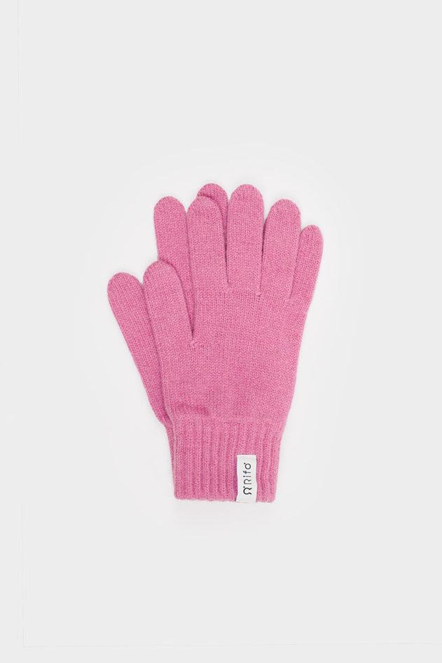 Anita Recycled Cashmere Gloves Pink