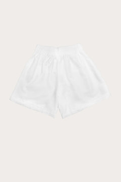 Calabasas Linen Shorts White