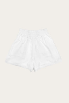 Calabasas Linen Shorts White