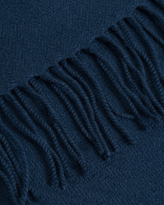 Woven Merino Wool Scarf Blue