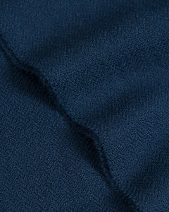 Woven Merino Wool Scarf Blue