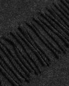 Woven Merino Wool Scarf Anthracite