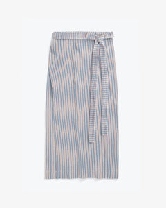 Wrap Skirt Multicolor Striped