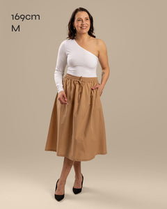 One-Shoulder Shirt White