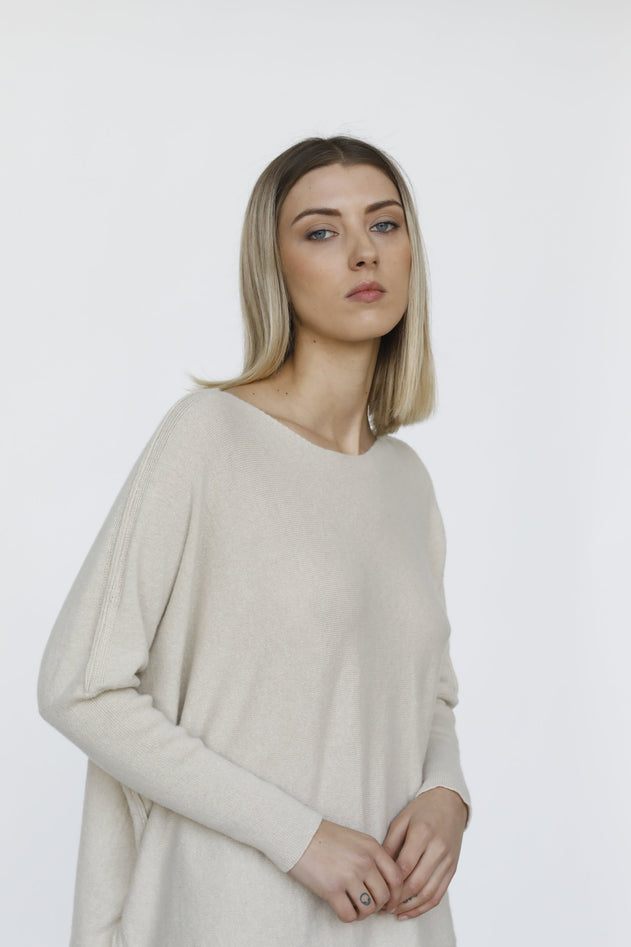 Margot Knitted Sweater Beige