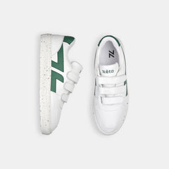 Alpha Velcro Sneakers White / Green