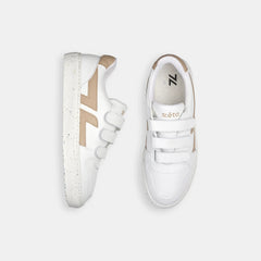 Alpha Velcro Sneakers White / Beige