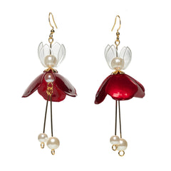 Snow Fairy Earrings White