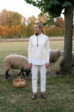 Crew Neck Merino Wool Sweater
