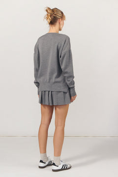 Rotondo Merino Jumper Light Grey