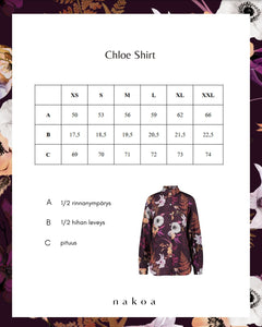 Chloe Button-up Shirt Secret Lily Purple