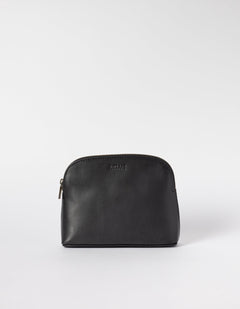 Cosmetic Bag Black Classic Leather