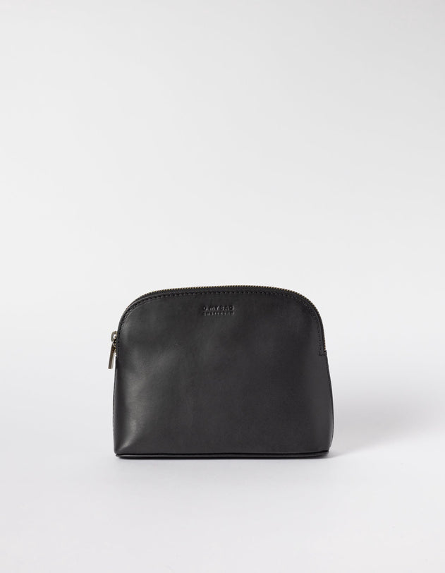 Cosmetic Bag Black Classic Leather