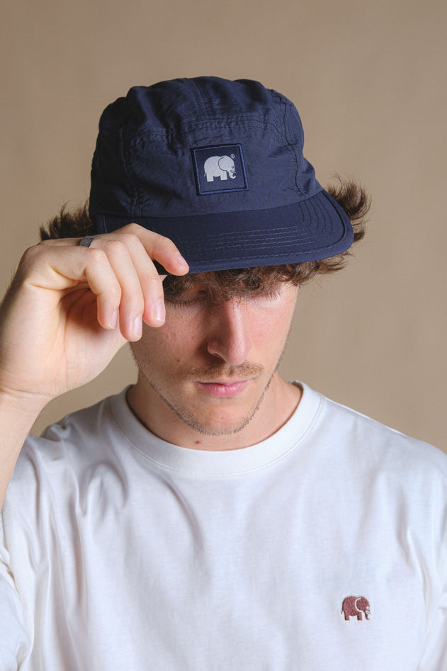 Water Repellent Nylon Five Panel Cap Trendsplant Blue