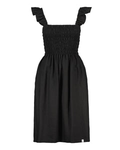 Ariela Linen Dress Black