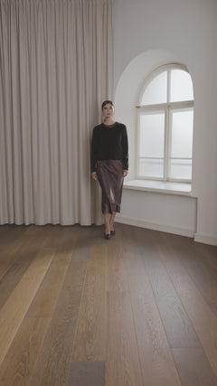 Long-sleeved Cashmere Cardigan Black