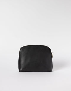 Cosmetic Bag Black Classic Leather