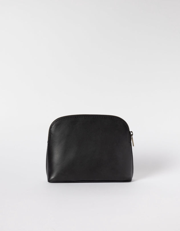 Cosmetic Bag Black Classic Leather