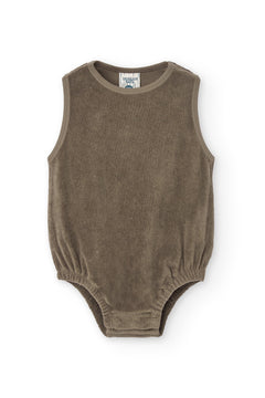 Baby's Haoa Terry Romper Green