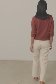 Hadi Organic Cotton Sweater Red