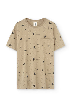 Men's George T-Shirt Sidereal Rain Beige