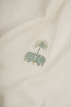 Trendsplant X Antonyo Marest Keychain Oversized Heavy T-Shirt Foam White