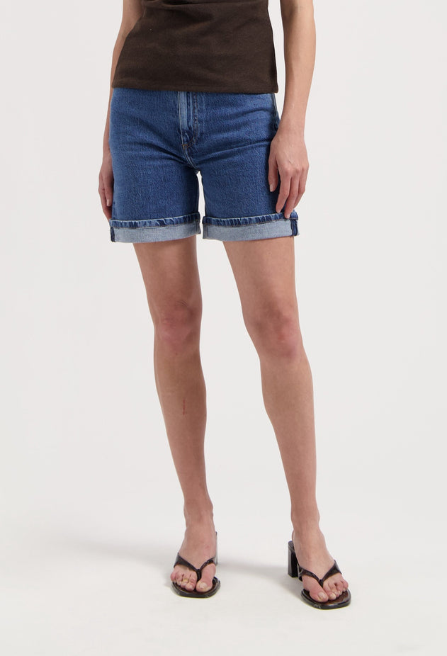 Luna Mid Denim Shorts Stone Vintage