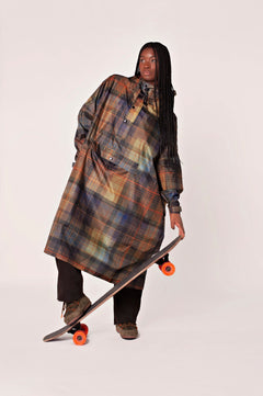 Tartan Rain Poncho