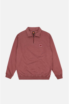 Men's Sauce Pigment Quarter Zip Sweater Burning Sky