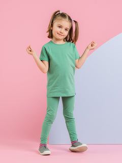 Leslie Kids' T-Shirt Green