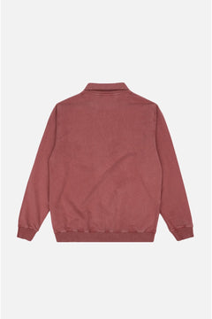 Men's Sauce Pigment Quarter Zip Sweater Burning Sky