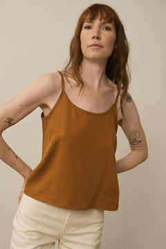 Heloise Tencel Tank Top Terracotta