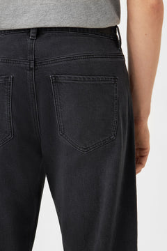 Rise Relaxed Tapered Basic Jeans Black