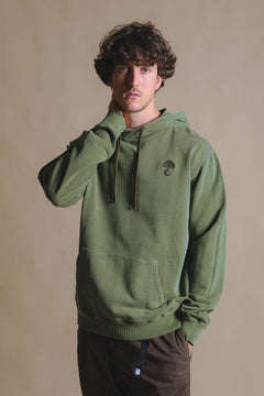 Aroes Pigment Heavyweight Hoodie Oak Green