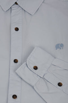 Postiguet Pigment Dyed Twill Shirt Air Blue