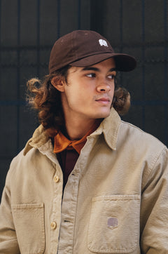 Logo Dad Cap Poplar Brown