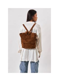 Leather Backpack Upper West Side Collection Brown