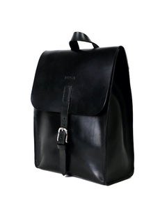 Leather Backpack Mod 120 Cuoio Black